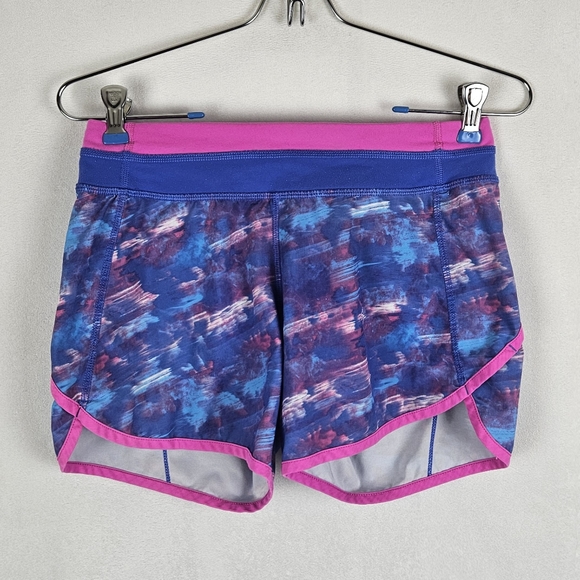 lululemon athletica Other - Lululemon Ivivva Lined Shorts Size 12 Pink Purple Blue